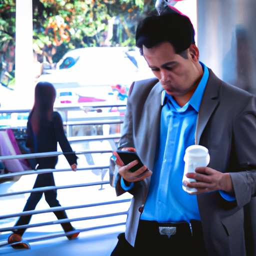 תמונה של בעל עסק המתמודד עם אתגרי שיווק ב-SMS ברזולוציה