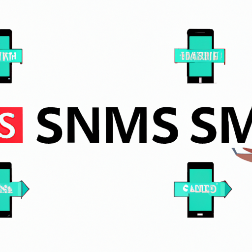 ייצוג גרפי של מערכת ה-SMS בפעולה, המראה את זרימת ההודעות בין עסקים ולקוחות
